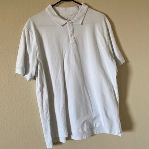 White Large George Polo Shirt,